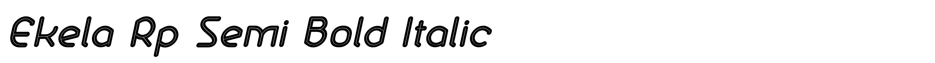 Ekela Rp Semi Bold Italic